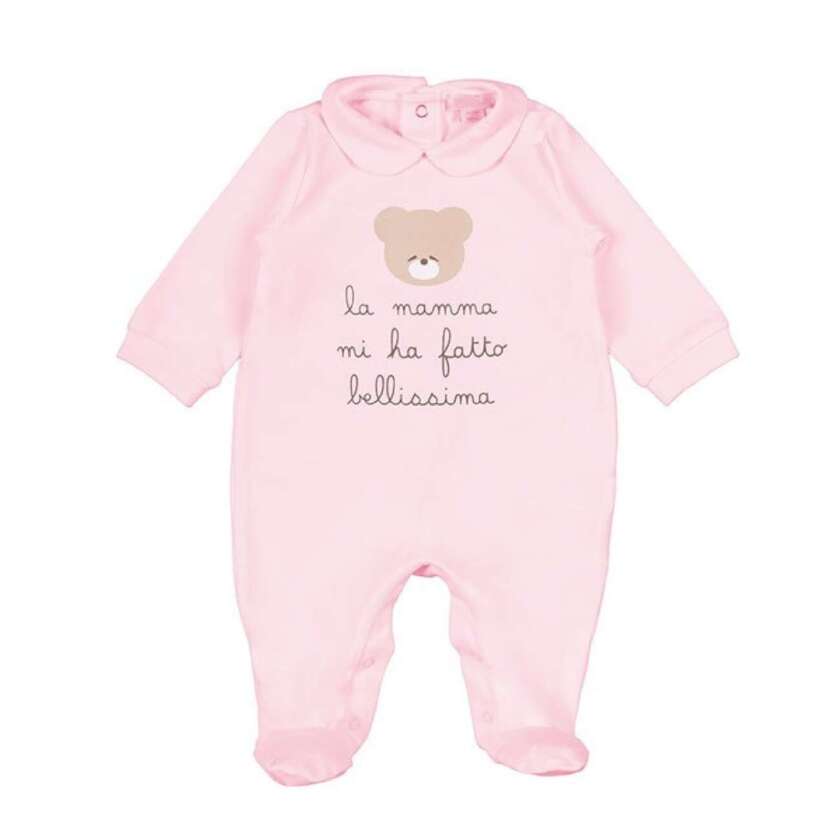 Confezione Tutina Nanan con scritta Bimba INFBOX10303R
