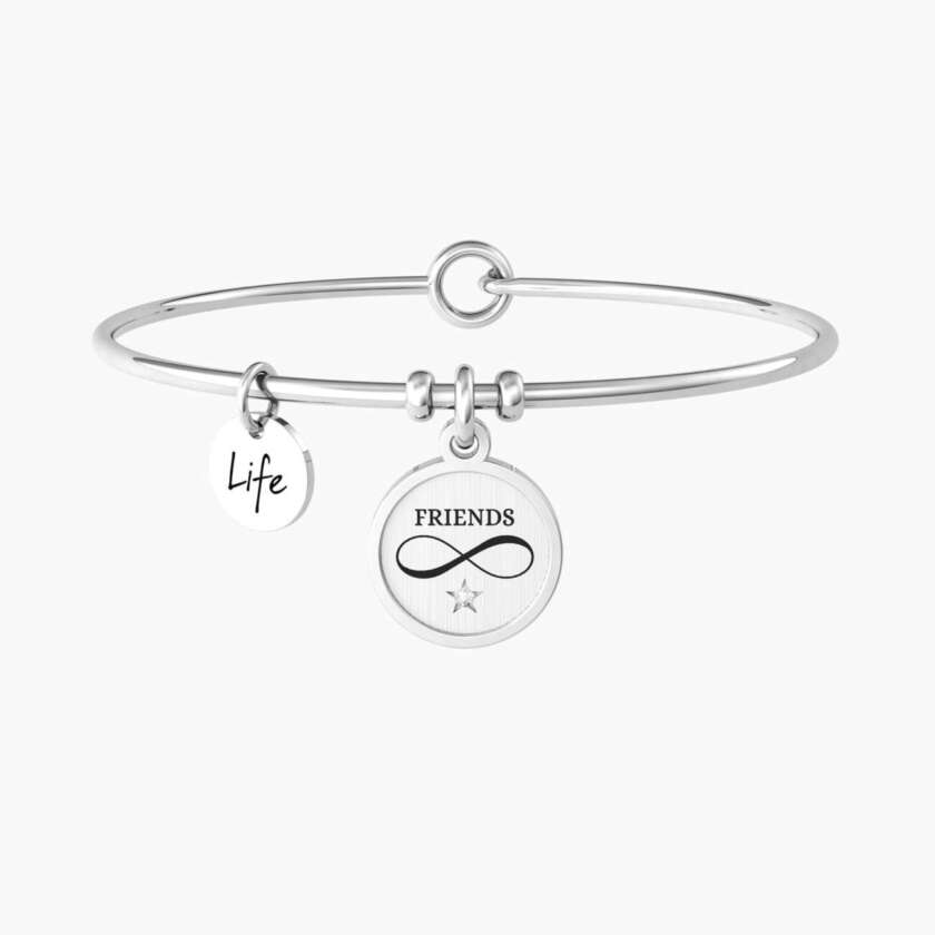 Bracciale kidult rigido amicizia con ciondolo infinito 732220