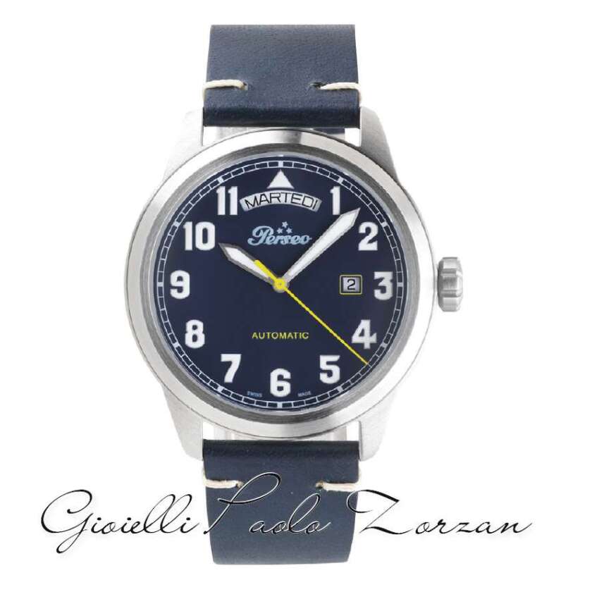 Orologio Perseo Automatico Date Date Blu ref. 6207/DD.02