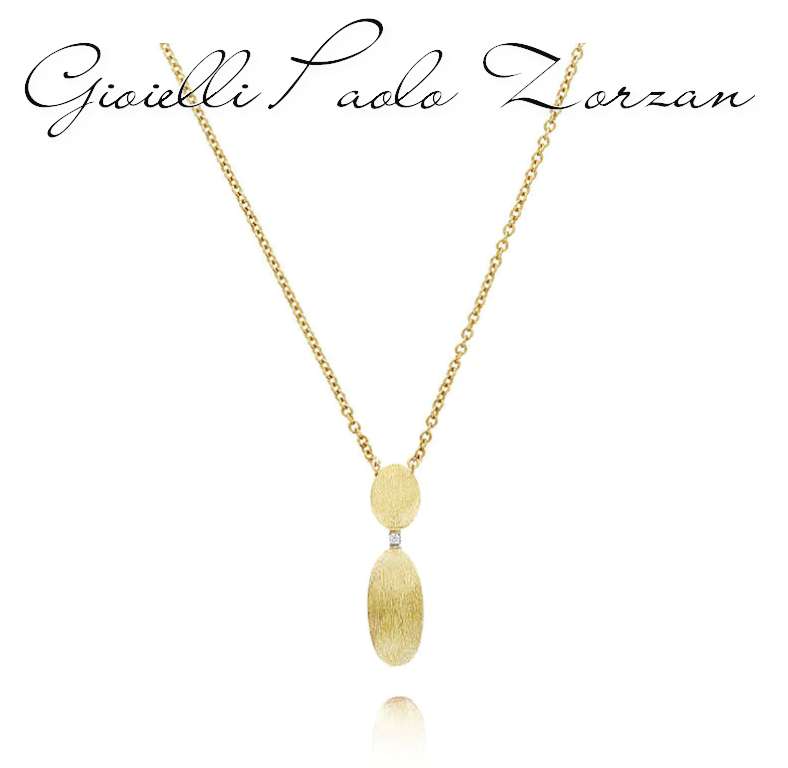 Collana Nanis "DANCING ÉLITE" con ciondolo piccolo in oro e piccolo dettaglio in diamanti CS22-589
