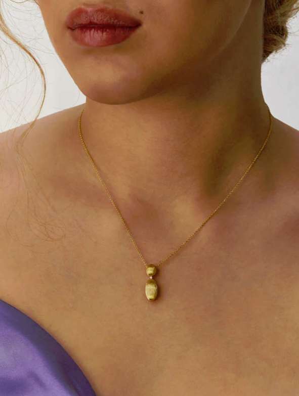 Collana Nanis "DANCING ÉLITE" con ciondolo piccolo in oro e piccolo dettaglio in diamanti CS22-589 - immagine 2