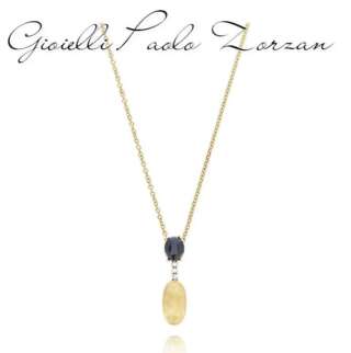 Collana Nanan "DANCING MYSTERY BLACK" pendente in oro, diamanti e onice nero (corta) CS13-597  Girocolli