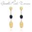 Orecchini Nanis "DANCING MYSTERY BLACK" pendenti in oro, diamanti e onice nero (lunghi) OS15-597  Orecchini Pendenti
