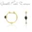 Orecchini Nanis "DANCING MYSTERY BLACK" a cerchio in oro, diamanti e onice nero OS37-597  Orecchini Schiona