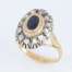 Anello Vintage in stile antico con Zaffiro e Diamanti ref. CPA101  Anelli