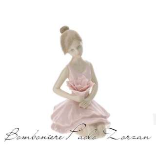 Ballerina inginocchiata Hervit in porcellana  29163  Bomboniere