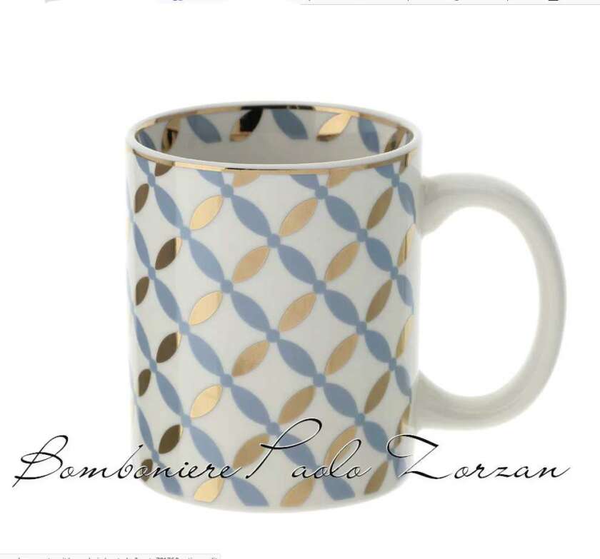 Tazza Mug Hervit azzurro e oro vlk design 29235
