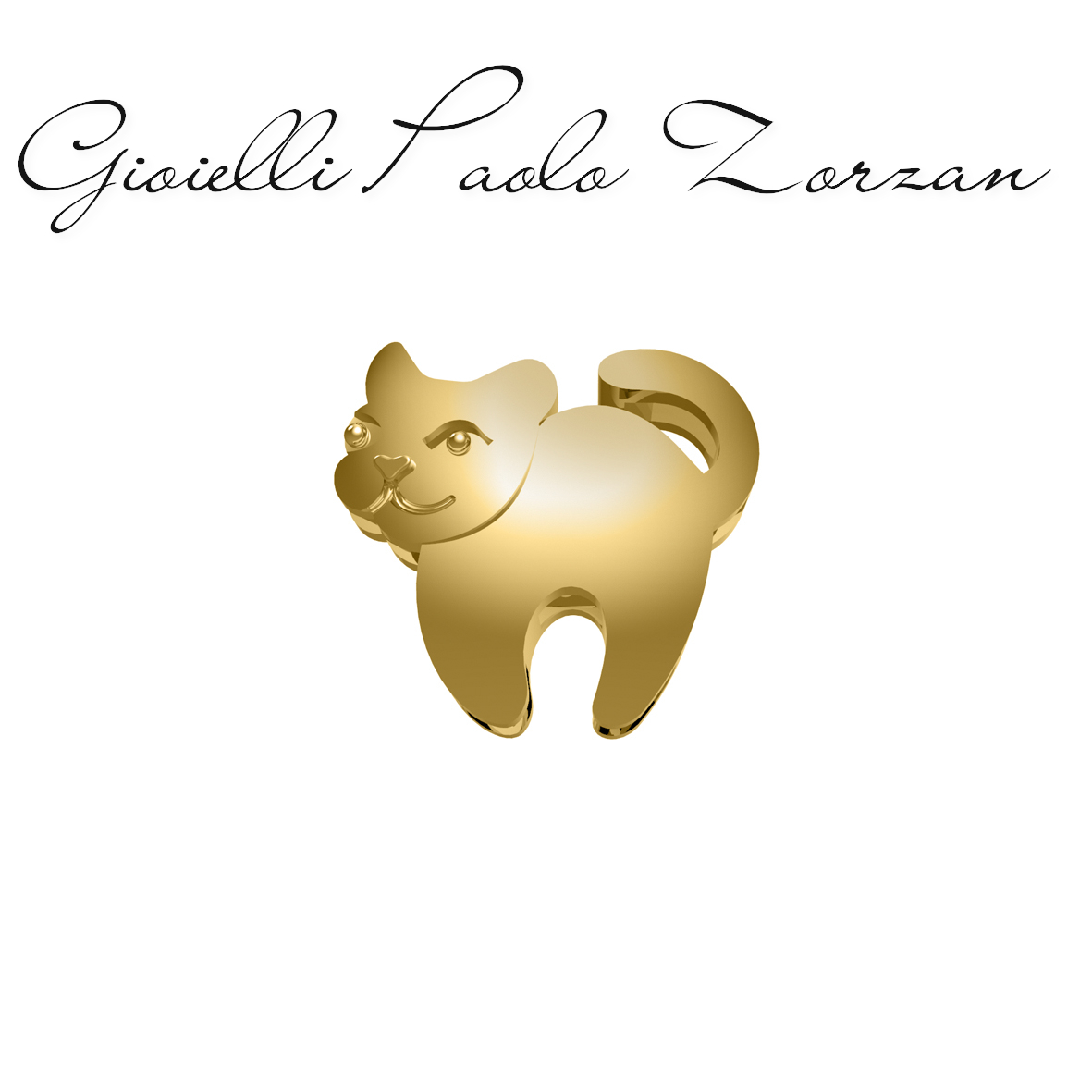 Elements donna oro Gatto in oro giallo ECF10381.002