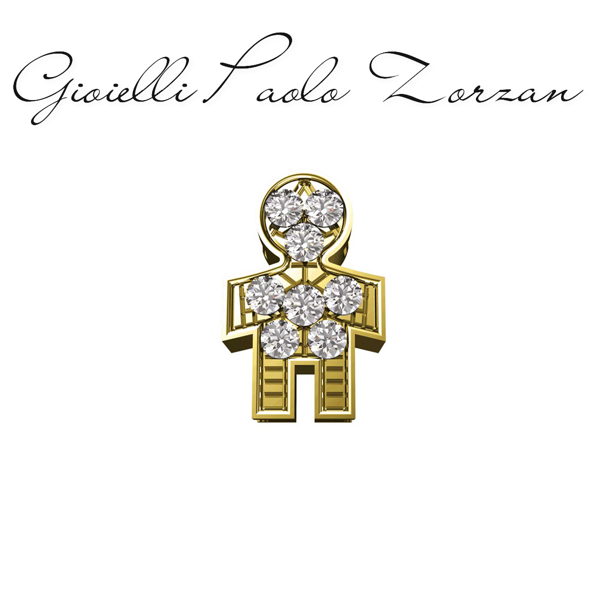Elements Adulto Uomo in oro giallo e diamanti ECF10371.003