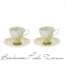 Set due tazzine da caffe' Hervit tulipan giallo 29183  Bomboniere