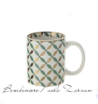 Tazza Mug Hervit salvia e oro vlk design 29229  Bomboniere