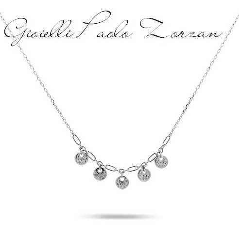 Girocollo Rue des mille 5 medaglie e zirconi shapes GRZ-020-M6-RH
