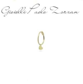 Mono-orecchino Rue des mille cerchio mini hoop cuore  ORO18KT  18K-OR 03  Orecchini Schiona