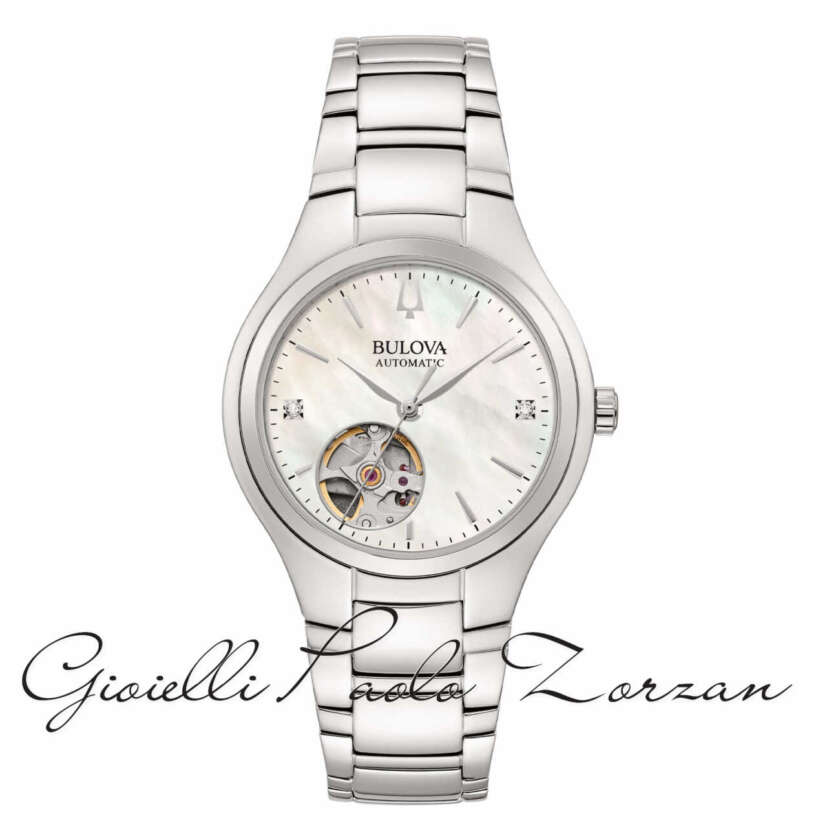 Orologio Bulova Lady Automatic Open Heart 96P247