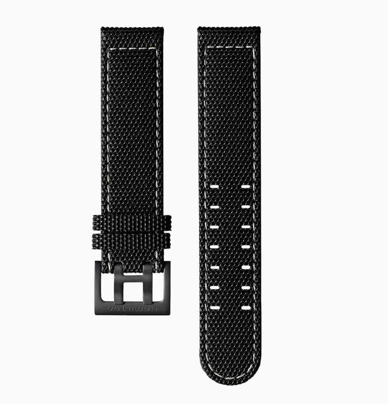 Cinturino Hamilton Khaki Field Cinturino Nero H600705113