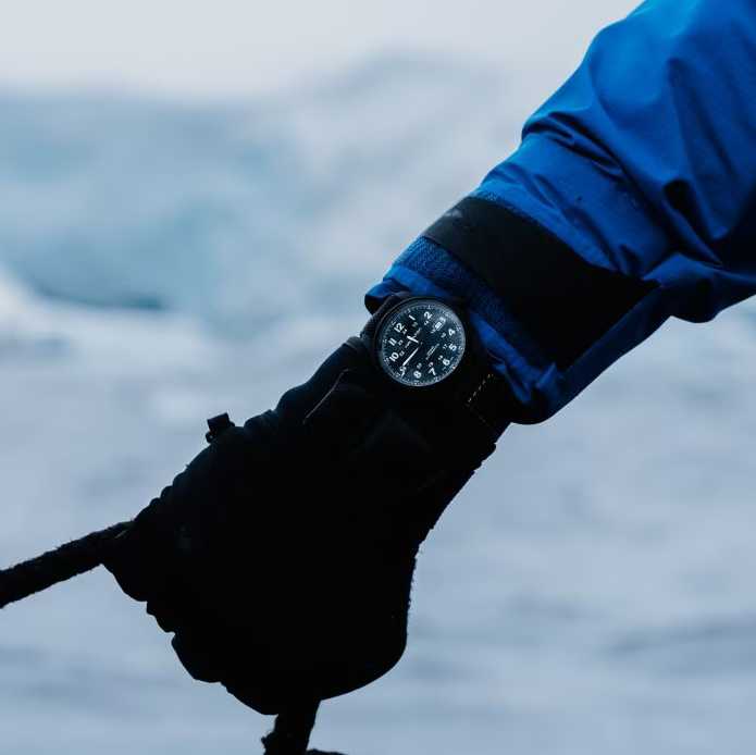 Cinturino Hamilton Khaki Field Cinturino Nero H600705113 - immagine 2