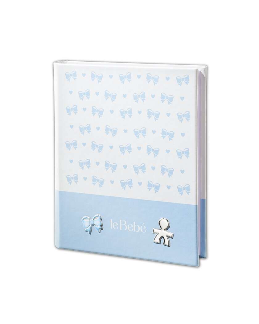 Album fotografico LE BEBE' 20x25 cm sagoma bimbo e fiocco LBA001