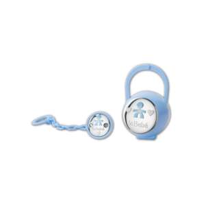 Kit porta-ciuccio LE BEBE' sagoma bimbo LBK001    Battesimo Nascita bimbo Regalistica