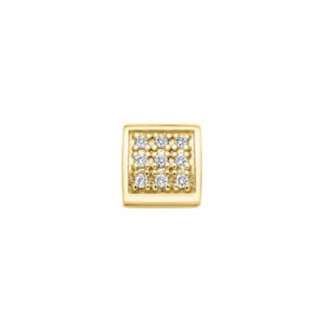Elements donna oro quadrato in oro giallo e diamanti ECF11735.004  Elementi per Bracciali