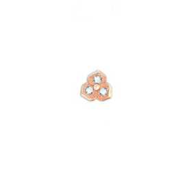 Elements donna oro fiore in 3D in oro rosa e diamanti ECF11422.004  Elementi per Bracciali