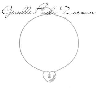 Collana girocollo da donna leBebé Cuore di Mamma in argento 925 con ciondolo a cuore con bimba LBBCDM24/F   Collane Girocolli