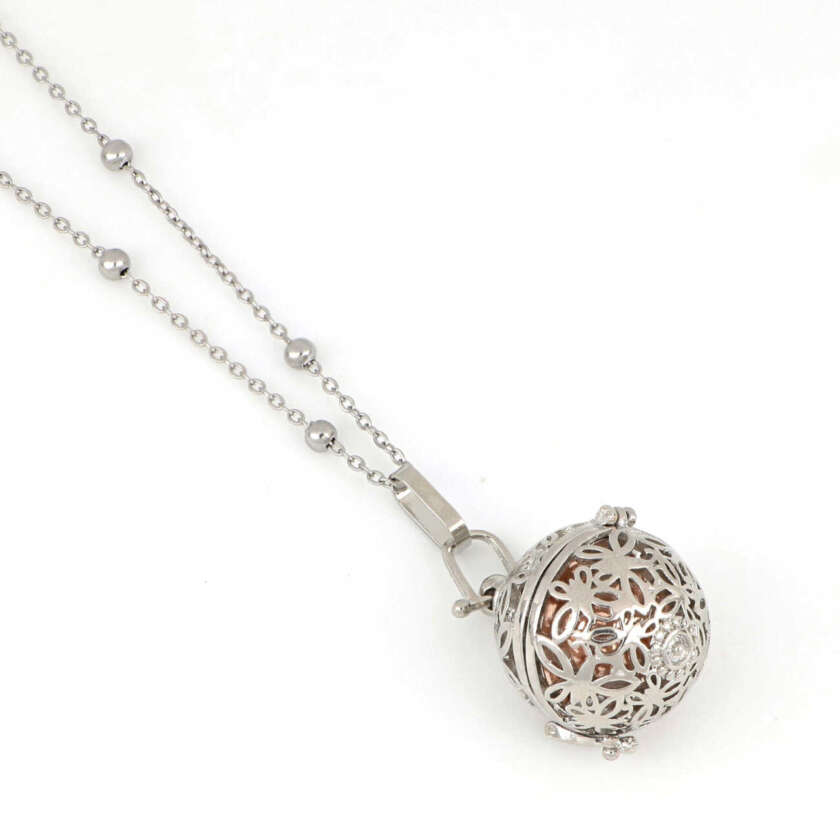 Collana chiama angeli in acciaio CZNEW-17 - immagine 2