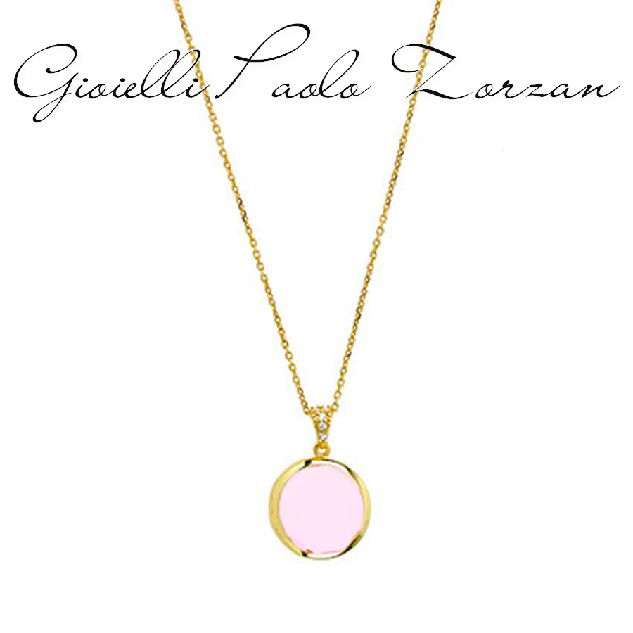 Collana Le Chicche con pasta vitrea 16mm rosa baby H4184839