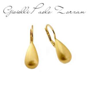 Orecchini Aquaforte I Classici a goccia piccola, leggeri e satinati H0310005  Orecchini Pendenti