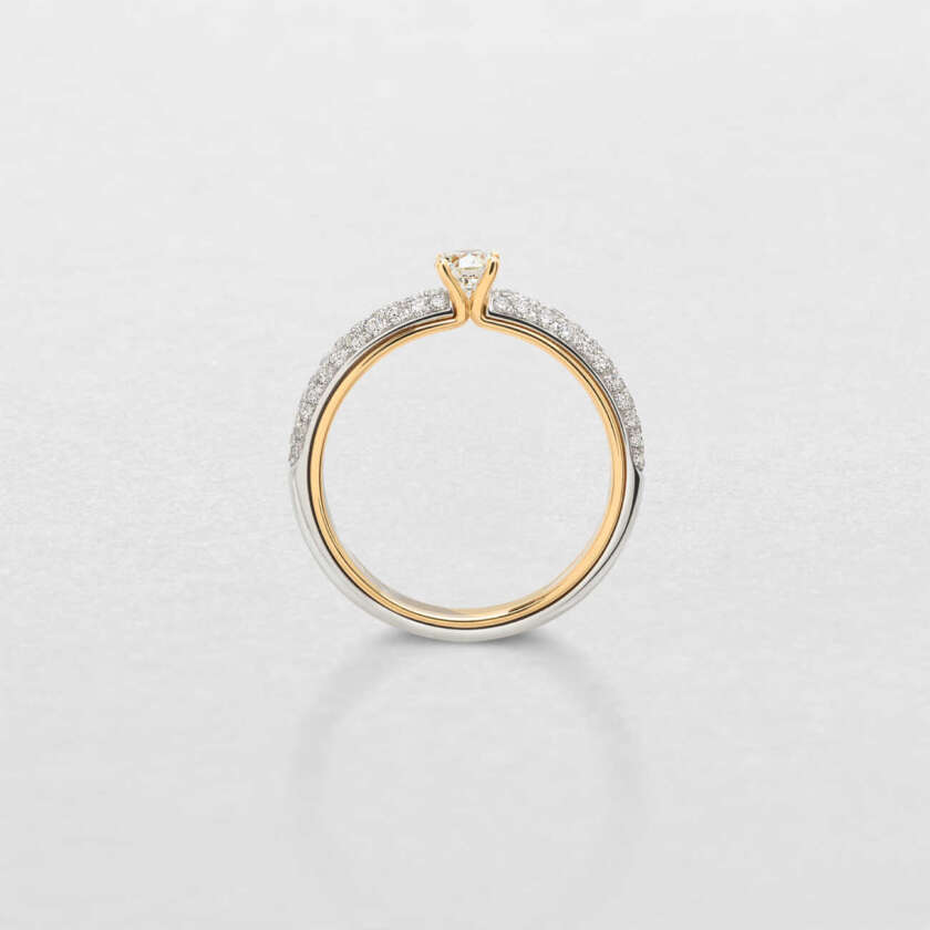 Anello solitario Giorgio Visconti  in oro rosa e diamante AM16740C - immagine 2