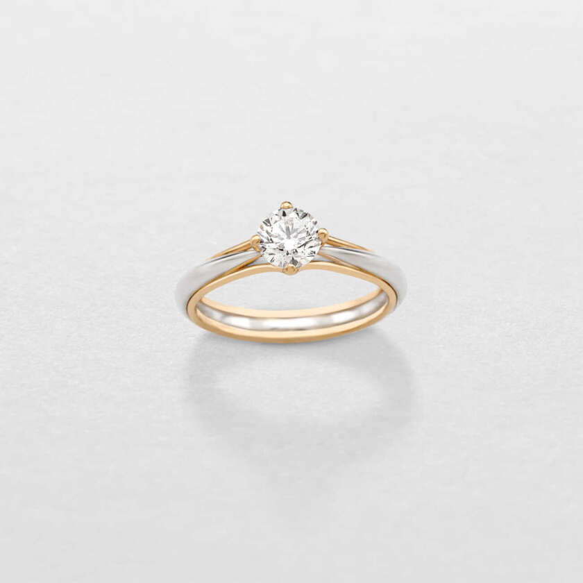 Anello solitario Giorgio Visconti  in oro rosa e diamante AM16841F - immagine 3