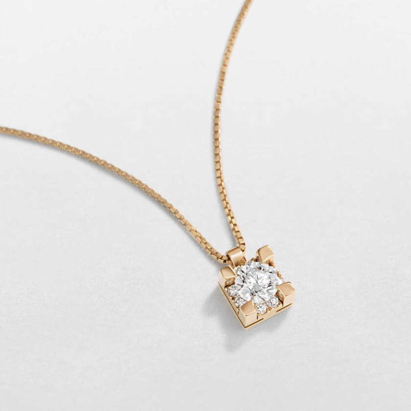 Girocollo Giorgio Visconti in oro rosa e diamanti GR39401A - immagine 2