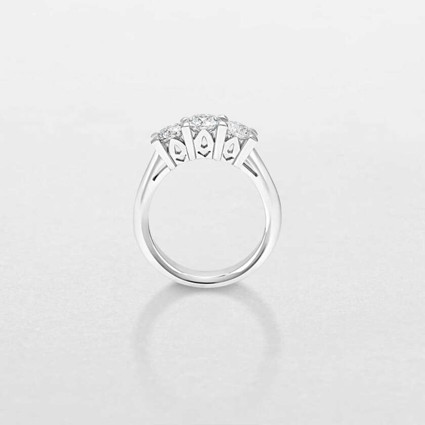 Anello trilogy Giorgio Visconti  in oro bianco e diamante AB15383SB - immagine 3