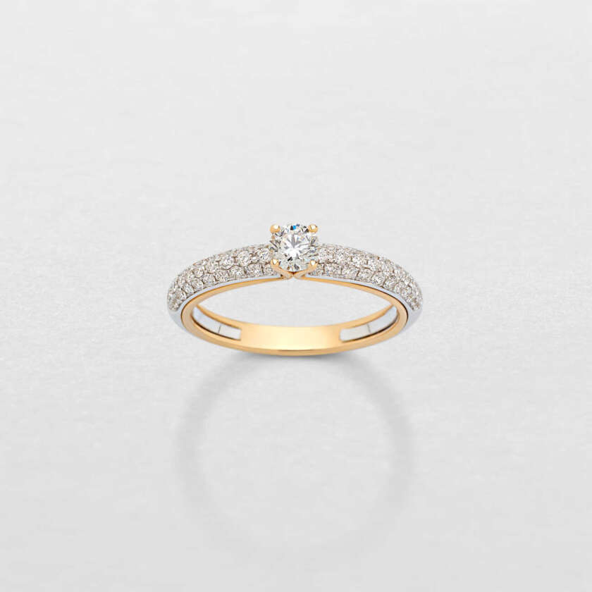 Anello solitario Giorgio Visconti  in oro rosa e diamante AM16740C - immagine 3
