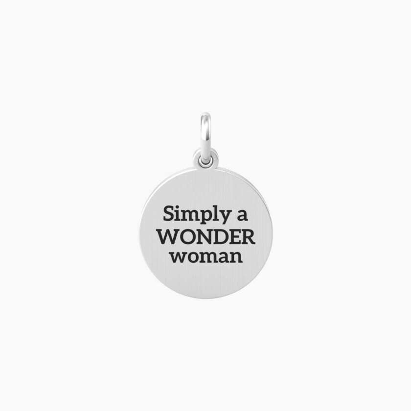 Ciondolo kidult con scritta simply a wonder woman Simply a wonder woman 741004