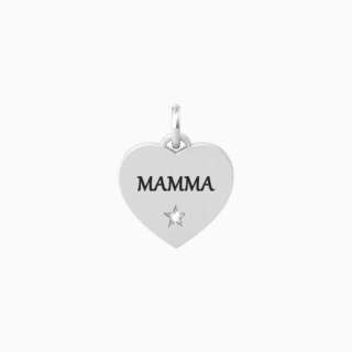Ciondolo kidult cuore con scritta mamma Mamma felicitÀ 741066  Elementi per Bracciali