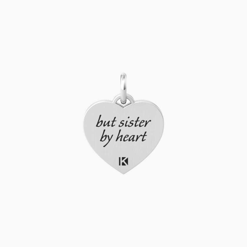 Ciondolo kidult cuore con scritta amiche Sister by heart 741067 - immagine 2