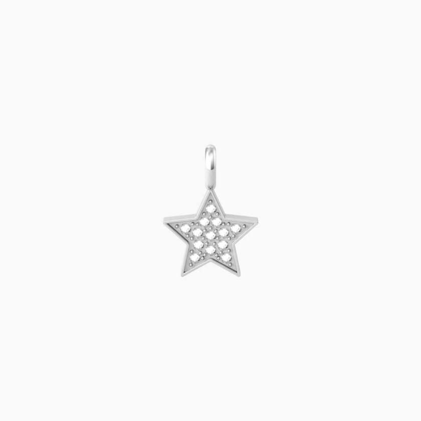 Ciondolo kidult a forma di stella con cristalli bianchi Stella sei speciale 741071