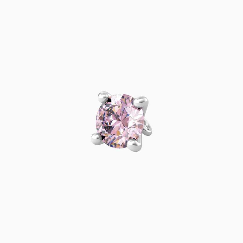 Ciondolo kidult con zircone rosa taglio diamante Energia obiettivo 741118