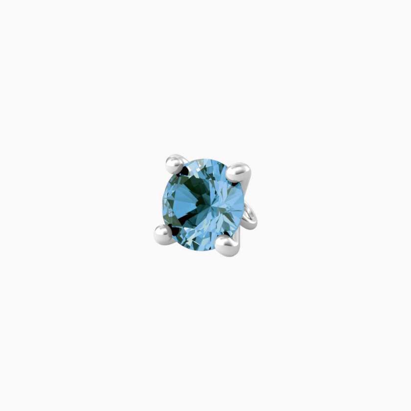 Ciondolo kidult con zircone azzurro taglio diamante Energia obiettivo 741120