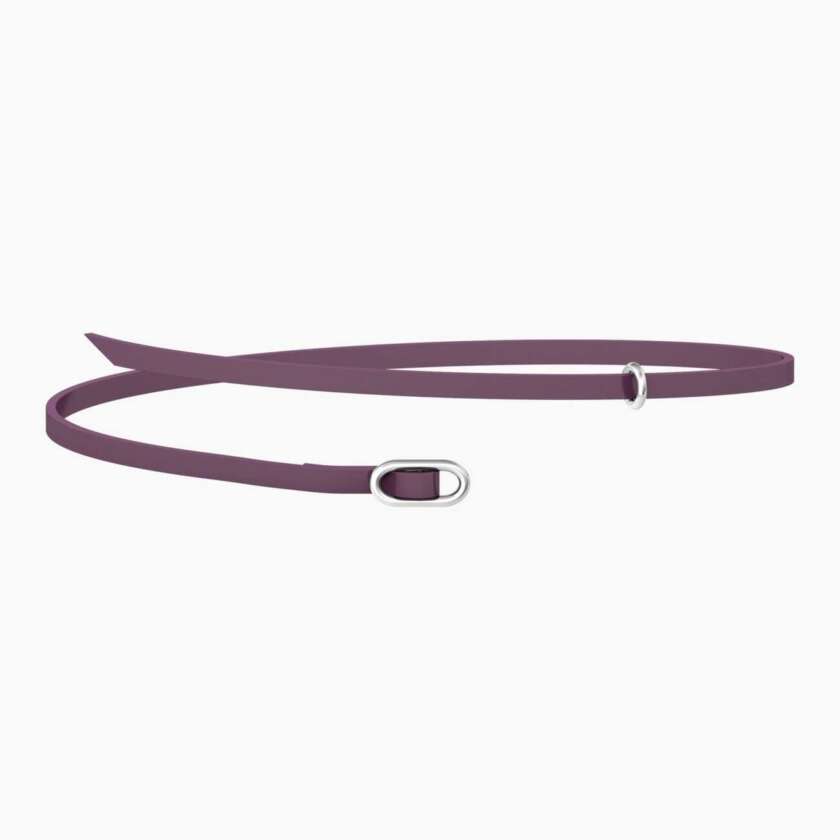 Choker-bracciale kidult componibile in camoscio viola Skinny 751235