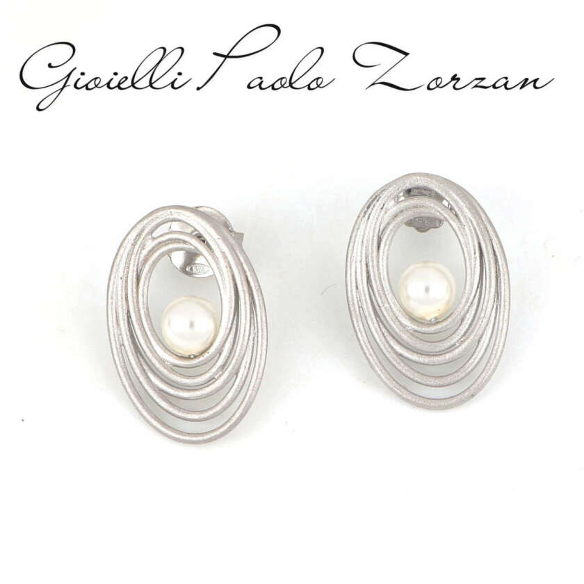 Orecchini  in argento e perla  CZORE-894