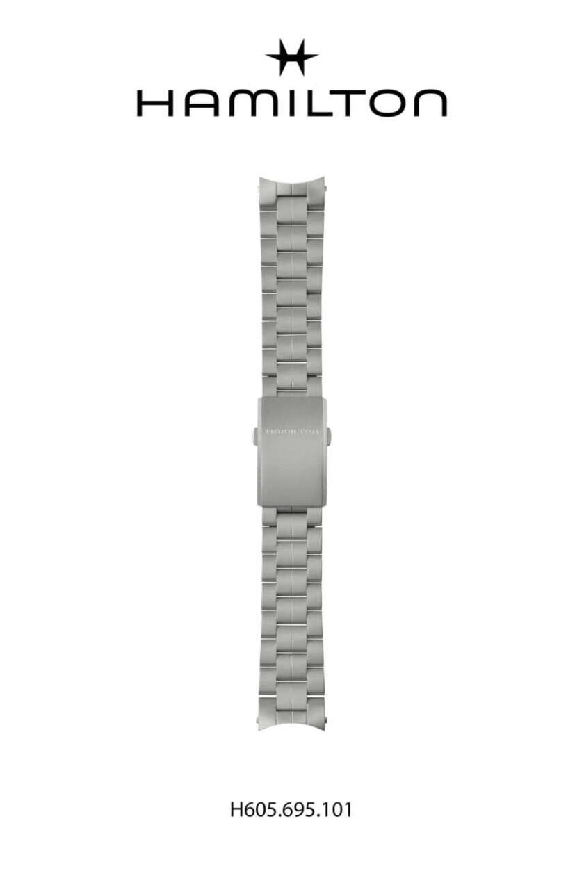 Cinturino Acciaio Hamilton per Khaki Field 42 mm ref. H605695101