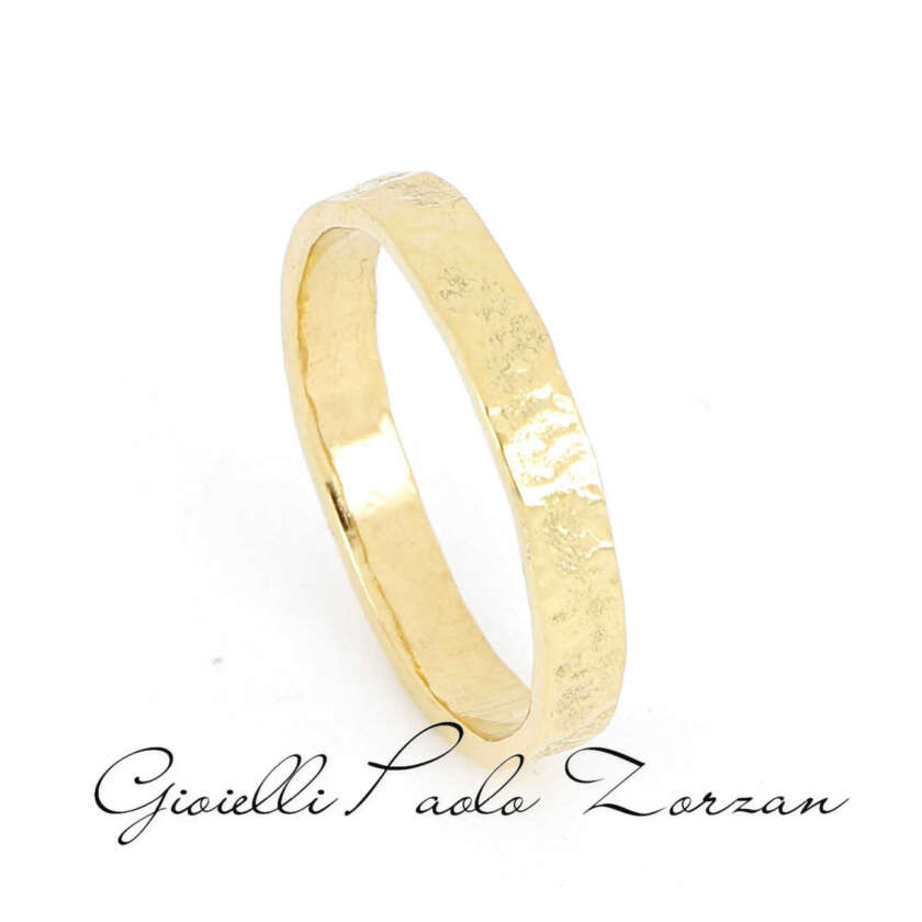 Fede in Oro Giallo 18 kt Fatta a Mano mod. Baten ref F30G04 - immagine 3