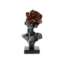 Busto Hervit Dahlia Resina Bronzo/Rosso 31Cm 29456  Idee regalo e Oggettistica