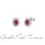 Orecchini Regal Bliss in oro bianco con rubini e diamanti 20102585  Orecchini a Lobo