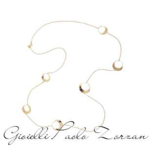 Collana Aquaforte lunga Lune con elementi lucidi e spazzolati cm.110 H4184973  Collane Lunghe