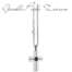 Collana Zancan in acciaio con croce e brillanti neri EHC119  Collane