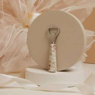 Bomboniere Claraluna Apribottiglia decorato floreale 25053/C  Matrimonio