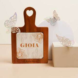 Bomboniere Claraluna Tagliere decorato “Gioia” 25058  Matrimonio