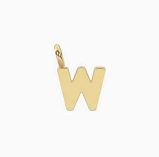 Ciondolo kidult dorato con lettera w Iniziale unicitÀ 741137W  Elementi per Bracciali